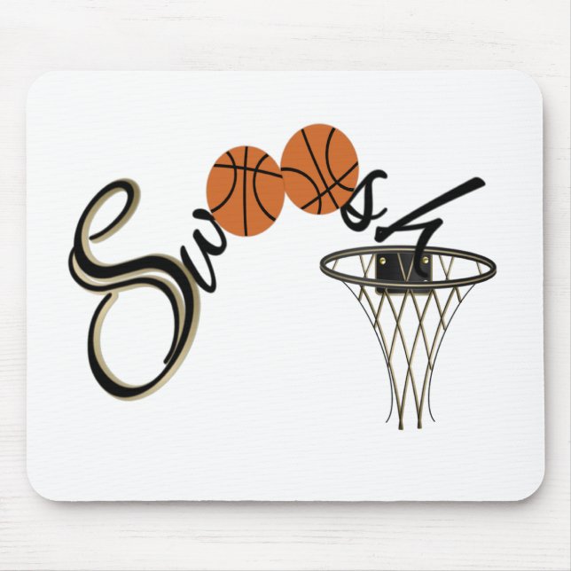 Basketball Swoosh Mouse Mat (Front)