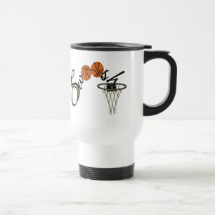 Basketball Swoosh Travel Mug