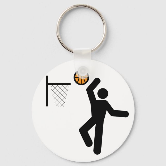 Basketball Symbol Keychain (Front)