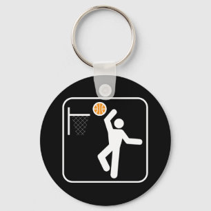 Basketball Symbol Keychain