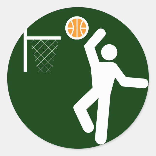 Basketball Symbol Sticker (Front)