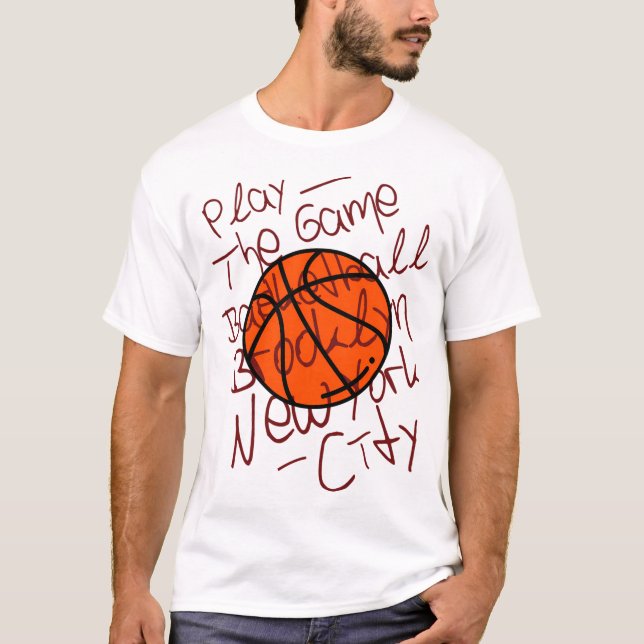 Basketball T Shirt 2025 Usa Team With A Basket Bal (Front)