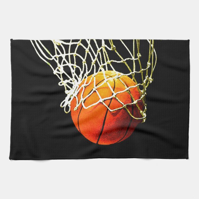 Basketball Tea Towel (Horizontal)