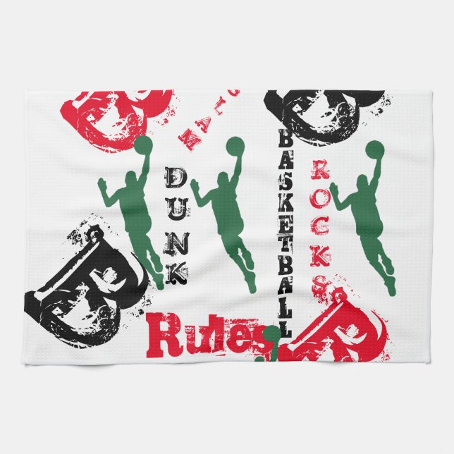 BASKETBALL TEA TOWEL (Horizontal)