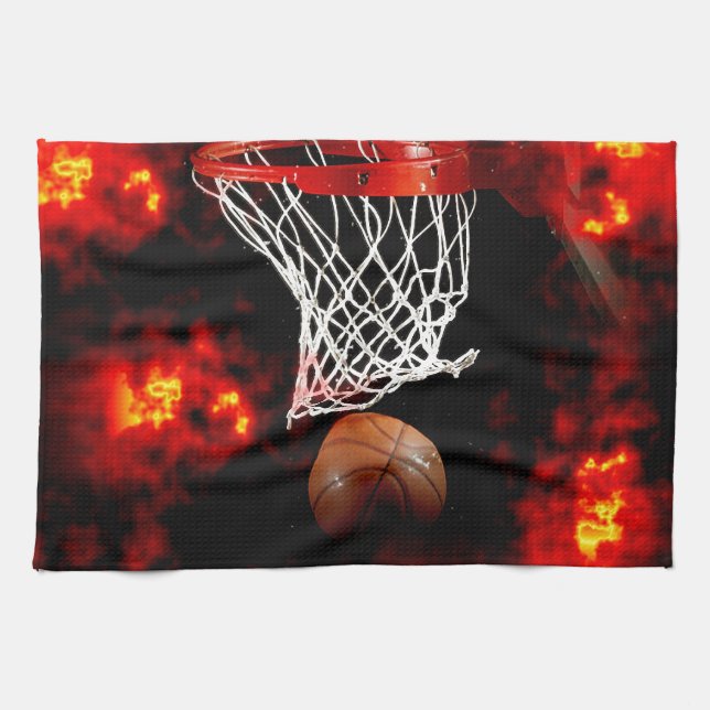 Basketball Tea Towel (Horizontal)