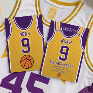 Basketball Team Birthday Invitation