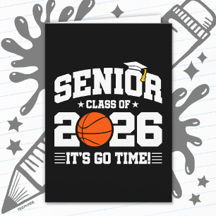 Basketball Team Class 2026 Graduation Senior 2026 Card