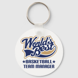 Basketball Team Manager Gift Key Ring
