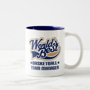 Basketball Team Manager Gift Two-Tone Coffee Mug