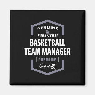 Basketball Team Manager Logo Gift Ideas Magnet