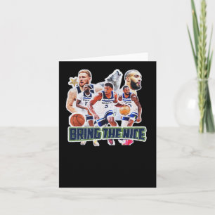 Basketball Team Minnesota Squad Design 1 Card