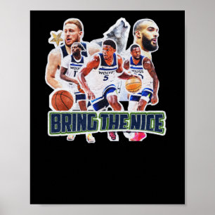Basketball Team Minnesota Squad Design 1  Poster