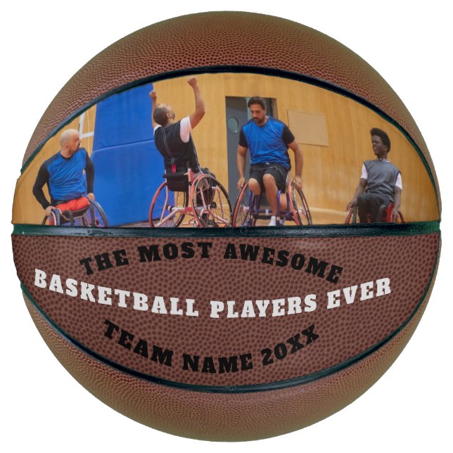 Basketball Team Photo Custom Text Personalized (Front)