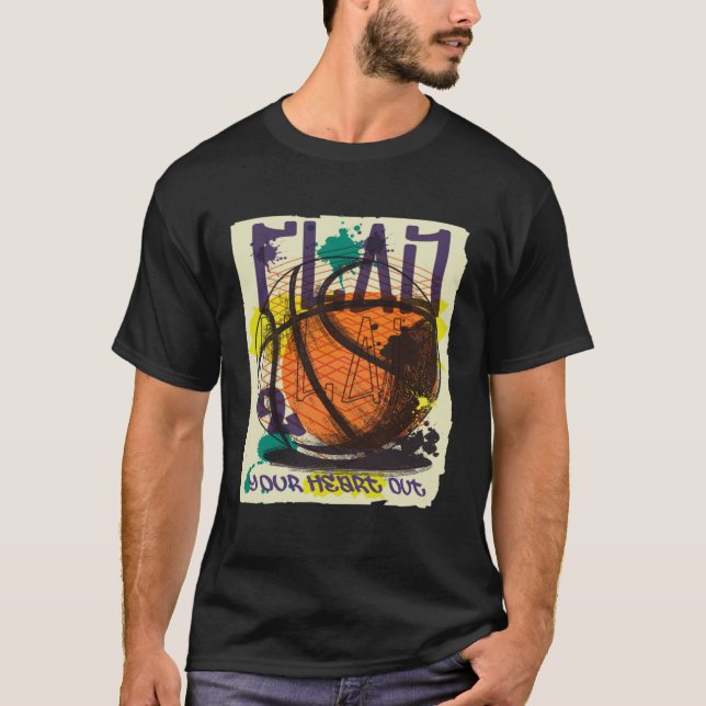 Basketball Team Player Team Sport Basket Ball Spor T-Shirt (Front)