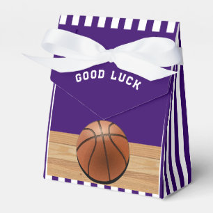Basketball Team Purple Favour Box