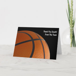 Basketball Team Thank You Cards