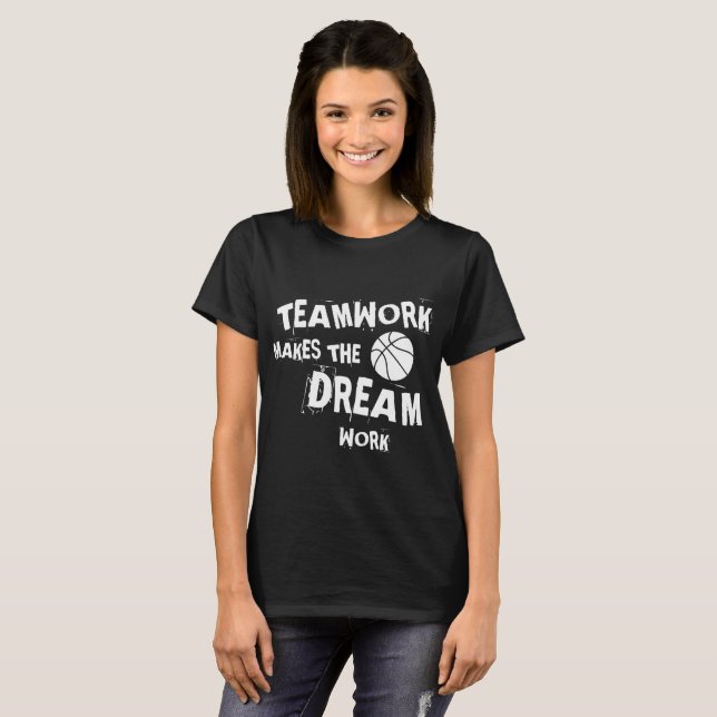 Basketball Teamwork T-Shirt (Front Full)