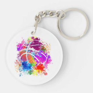 Basketball Teenagers Girls Teens Women Baller Dunk Key Ring