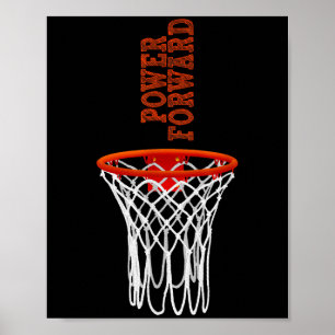 Basketball Terms Motivational Word Power Forward G Poster