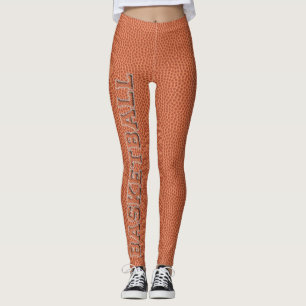 Basketball Text and Texture Leggings
