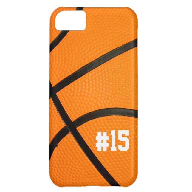 Basketball Texture Personalised # iPhone5 case (Back)