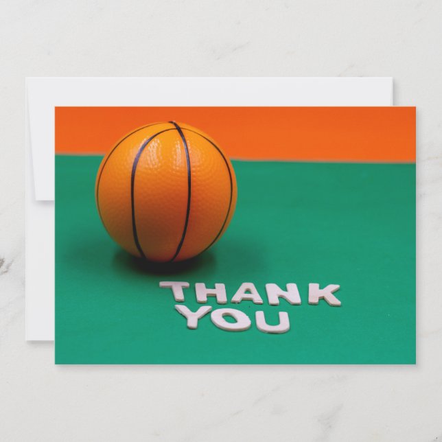 Basketball Thank you card (Front)