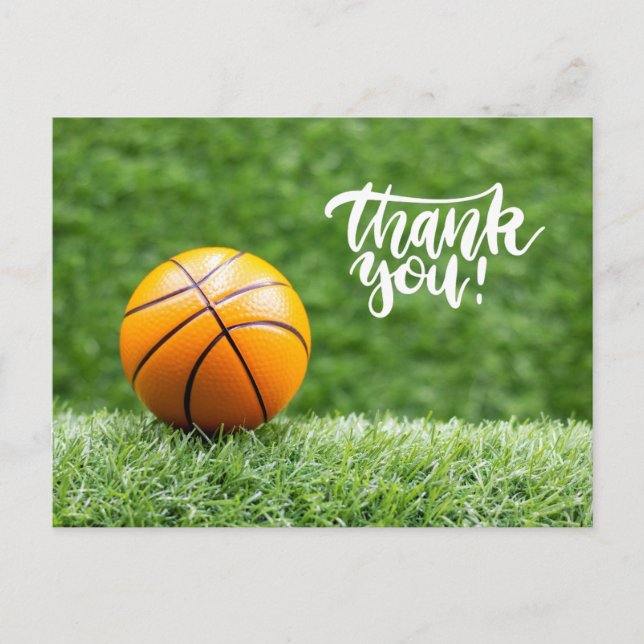 Basketball Thank you Postcard (Front)
