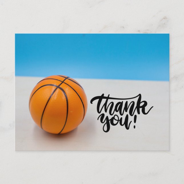 Basketball Thank you   Postcard (Front)