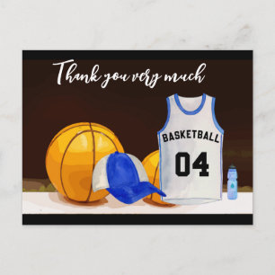 Basketball Thank you very much from Player Postcard