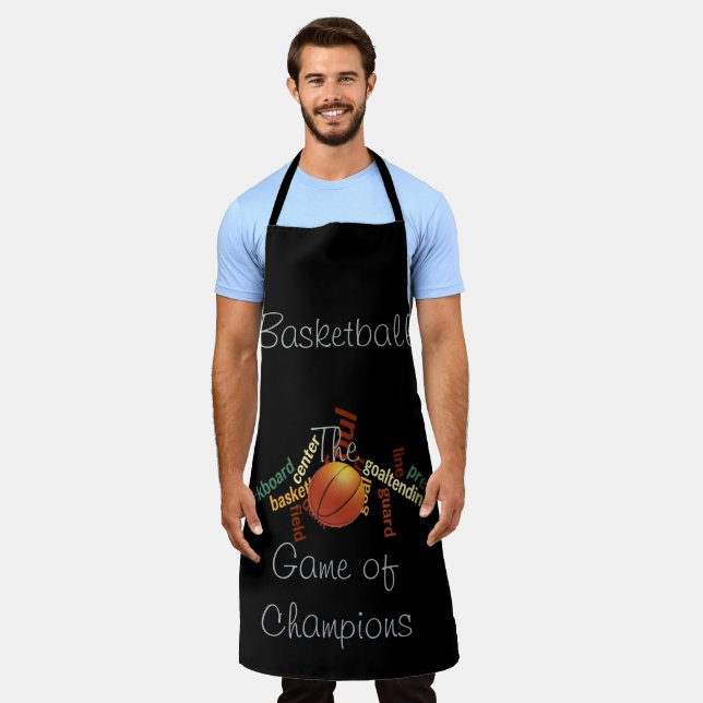Basketball The Game of Champions Banner Apron (Worn)
