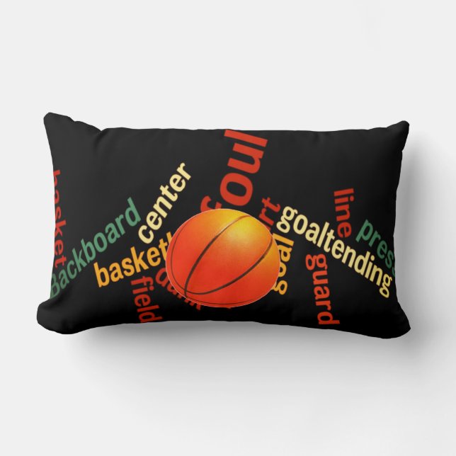Basketball the game of Champions Lumbar Cushion (Front)