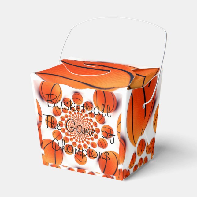 Basketball the Game of Champions Takeout Favour Bo Favour Box (Front Side)