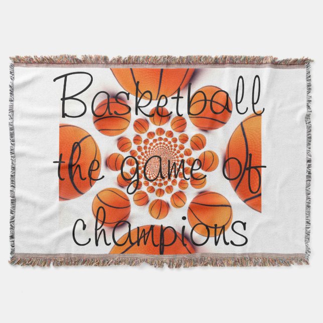 Basketball the Game of Champions Throw Blanket (Front)