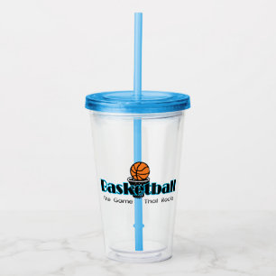 Basketball The Game That Rocks Acrylic Tumbler