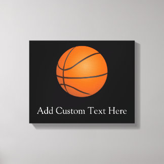 Basketball Theme Canvas Print