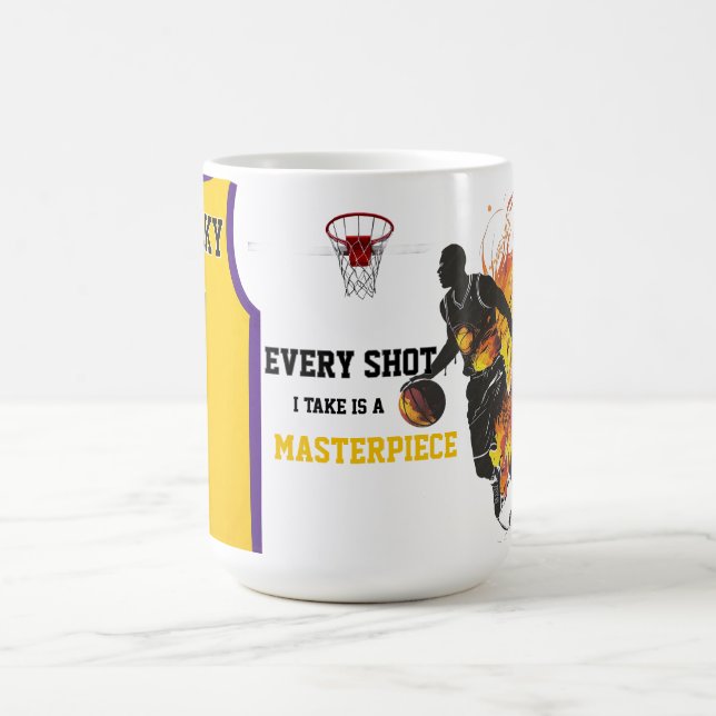 Basketball theme coffee mug  (Center)