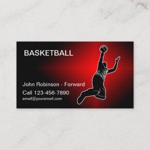 Basketball Theme Cool Business Cards