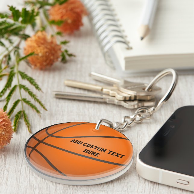 Basketball Theme Key Ring (Front Right)