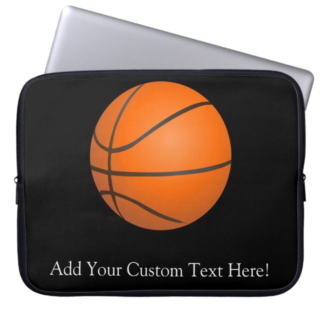 Basketball Theme Laptop Sleeve (Front)