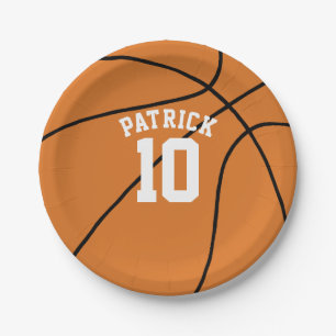 Basketball Theme Party Paper Plate