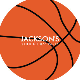 Happy Birthday Basketball Party Supplies Zazzle Co Uk