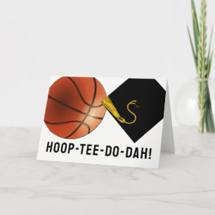 basketball-themed graduation card