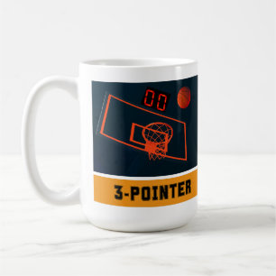 Basketball Three Point Shot Clock at Zero Coffee Mug