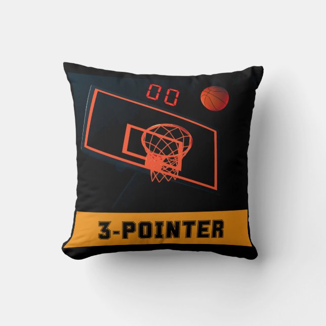 Basketball Three Point Shot Clock at Zero Cushion (Front)