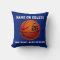 Basketball Throw Pillows Your Colours 3 Text Boxes