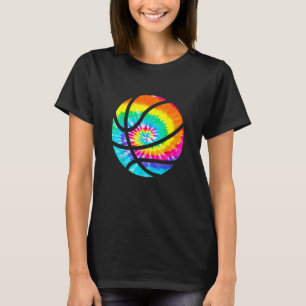 Basketball Tie Dye Rainbow Trippy Hippie T-Shirt