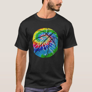 Basketball Tie Dye Shirt Rainbow Trippy Hippy Hipp