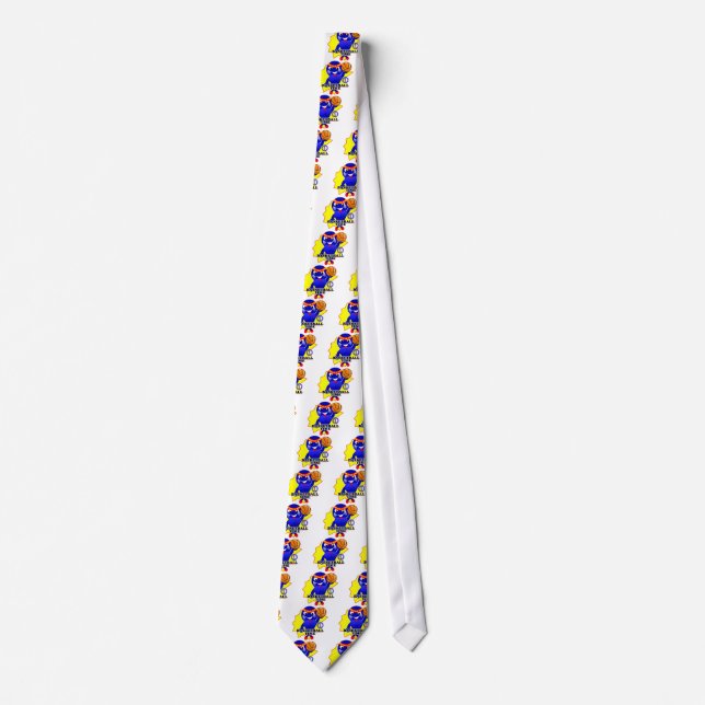 Basketball Time Hustle Kid Tie (Front)