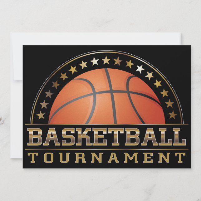 Basketball Tournament Invitation (Front)