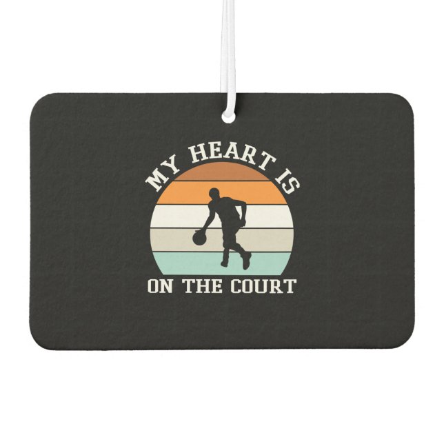 Basketball trainer car air freshener (Front)